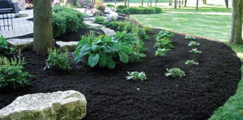 landscape black mulch